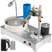 VEVOR Gem Faceting Machine 1800RPM Rock Polisher Lapidary Equipment Jewelry Polisher Gem cutting Machine Lapidary Grinder Polisher Machine with Digital Display and Mechanical Handle for Gem Stone