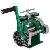 Μηχάνημα έλασης VEVOR Combination Rolling Mill Jewellery 85mm Roller Width Flat Rolling Manual Jewelry Press Εργαλείο ταμπλέτας Jewelry DIY Tools (120x55mm)