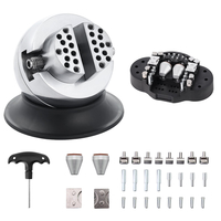 VEVOR 3 ιντσών χαρακτικό μπλοκ μπλοκ μπάλα μέγγενη με προσάρτημα 30 τμχ Ένθετα διαμάντια Πλήρες σετ Μέγγενη μπάλλας Εργαλείο ρύθμισης χάραξης για χειροποίητα κοσμήματα