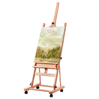 VEVOR Studio H-Frame Easel χωράει τέχνη καμβά έως 48&quot; Beechwood Artists Easel