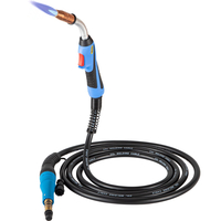 VEVOR Mig Welding Gun 250Amp 15Ft, κατάλληλο για Torch Welder Gun Miller Welding Gun M-25 Welding Torch Stinger Εφαρμογή αντικατάστασης για Miller M-25 Αριθμός εξαρτήματος 169598 fit 0.030&quot;-0.035&quot; Σύρμα
