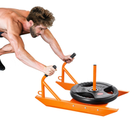 VEVOR Weight Power Pull Push Sled Fitness Strength Speed ​​Training Sled Orange