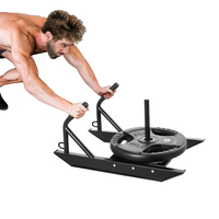 VEVOR Weight Power Pull Push Sled Fitness Strength Speed ​​Training Sled Black