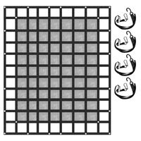 Διχτυωτό πλέγμα φορτηγών φορτηγών 8&#039; x 6,7&#039; με πόρπες κάμερας &amp; κρεβάτι παραλαβής S-Hooks 1100 λίβρες