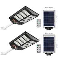 VEVOR 2PCS 800W LED Solar Light Street 1400LM Solar Motion Lamp Outdoor