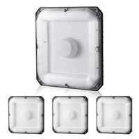 VEVOR 4 Pack LED Φωτιστικά κουβούκλιο 80W 8800LM 5000K φως ημέρας Φωτισμός εξωτερικού θόλου