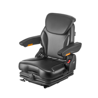 VEVOR Forklift Seat Fold Down Tractor Seat Suspension Ρυθμιζόμενη πλάτη και προσκέφαλο