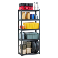Ράφια αποθήκευσης VEVOR 16" D x 32" Π x 72" Υ 5 επιπέδων Ράφια αποθήκευσης γκαράζ