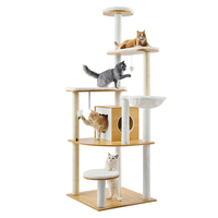 VEVOR Large Cat Tree Tall Cat Tower Πολυεπίπεδο Condo Play House for Indoor Cat