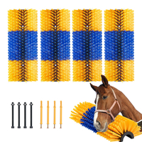 VEVOR Livestock Scratching Brush 4Pcs Itch Relief Horse Scratcher Brush 17,1 in