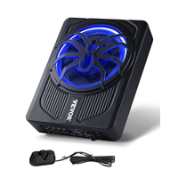 VEVOR 10&quot; 440W υπογούφερ αυτοκινήτου κάτω από το κάθισμα με σύστημα υπογούφερ μπλε περιβάλλοντος φωτός