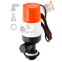 Αντλία VEVOR Livewell για σκάφος 12V 1100GPH Livewell Aerator Pump Straight 2 είσοδοι