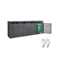 VEVOR Κάδος Απορριμμάτων Αποθηκευτικός Κάδος Απορριμμάτων 4 x 52,79 Gal για κάδους απορριμμάτων