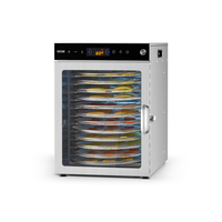 VEVOR 12 Trays Περιστροφικό μηχάνημα αφυδάτωσης τροφίμων από ανοξείδωτο ατσάλι 800W Ξήρανση φρούτων