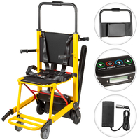 VEVOR Electric Stair Climbing Wheelchair 180kg 396LBS Load Capacity Evacuation Stair Chair EMS Stair Chair Ηλεκτρικό αναπηρικό αμαξίδιο βαρέως τύπου (κίτρινο)