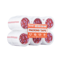 VEVOR Packing Tape 18 Rolls 65 Yards Heavy Duty Clear Packing Tapes 2,7 Mil