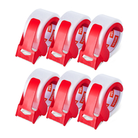 VEVOR Packing Tape 6 Rolls 65 Yards Clear Shipping Tape with Dispenser 2,7 Mil