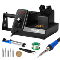 VEVOR Soldering Iron Station 80W LCD Kit Station Station & 5 Iron Tips
