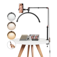 Φωτιστικό γραφείου νυχιών 20 W Κλιπ σε Half Moon Lash Light με θήκη τηλεφώνου τοξωτό LED