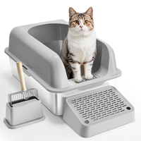VEVOR 6 σε Deep Litter Box Κουτί απορριμμάτων χωρίς οσμή με σανίδα ποδιών φιλτραρίσματος