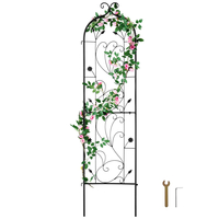 VEVOR Metal Garden Trellis for Climbing Plant Support 60 x 15 σε ανθεκτικό στη σκουριά