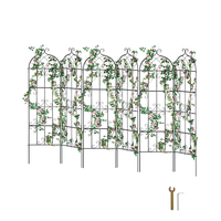 VEVOR 4 Packs Metal Garden Trellis for Climbing Plant Support 71x20 σε ανθεκτικό στη σκουριά