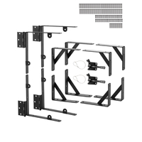 Γωνιακό στήριγμα πύλης VEVOR 2 σετ Anti Sag Gate Frame Hardware Kit Μαύρο