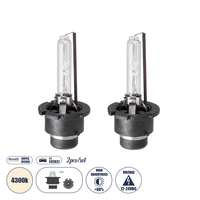 GloboStar® D2S/D2C 84024 Λάμπες Αυτοκίνητου, Μοτοσυκλέτας & Φορτηγού Xenon Super Vision High Brightness +60% HID 35W 3200lm IP20 Φυσικό Λευκό 4300K - Σετ 2 Τεμαχίων GloboStar® D2S/D2C 84024 Λάμπες Αυτοκίνητου, Μοτοσυκλέτας & Φορτηγού Xenon Super Vision High Brightness +60% HID 35W 3200lm IP20 Φυσικό Λευκό 4300K - Σετ 2 Τεμαχίων