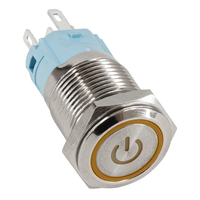 GloboStar® 70789 LED Φωτιζόμενος Διακόπτης Χωνευτός - Μπουτόν PUSH On Ανοξείδωτος DC 12V με Angel Eye Αδιάβροχο Φ18mm IP67 Πορτοκαλί GloboStar® 70789 LED Φωτιζόμενος Διακόπτης Χωνευτός - Μπουτόν PUSH On Ανοξείδωτος DC 12V με Angel Eye Αδιάβροχο Φ18mm IP67 Πορτοκαλί