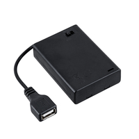 GloboStar® 79791 Box Τροφοδοσίας για Γιρλάντες LED USB 2.0 DC 5V με Μπαταρίες 3 x AA (Δεν Περιλαμβάνονται) & Διακόπτη On/Off - Μαύρο GloboStar® 79791 Box Τροφοδοσίας για Γιρλάντες LED USB 2.0 DC 5V με Μπαταρίες 3 x AA (Δεν Περιλαμβάνονται) & Διακόπτη On/Off - Μαύρο