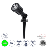 GloboStar® GARDENINI 61544 Καρφωτό Φωτιστικό Σποτ Κήπου LED 5W 550lm 38° DC 24V IP68 Υψηλής Αντοχής ABS IK06 Φ5.5 x Υ13.5cm - Πράσινο 550nm Dimmable - Μαύρο - Bridgelux Chip - 3 Years Warranty GloboStar® GARDENINI 61544 Καρφωτό Φωτιστικό Σποτ Κήπου LED 5W 550lm 38° DC 24V IP68 Υψηλής Αντοχής ABS IK06 Φ5.5 x Υ13.5cm - Πράσινο 550nm Dimmable - Μαύρο - Bridgelux Chip - 3 Years Warranty