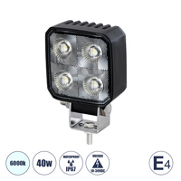 GloboStar® 85334 E4 Mark Vehicle & Forklift Work Lights - Φώτα Εργασίας για Οχήματα Περονοφόρα - Κλάρκ LED 40W DC 10-30V Αδιάβροχο IP67 Ψυχρό Λευκό 6000K Μ7.5 x Π3.5 x Υ11cm GloboStar® 85334 E4 Mark Vehicle & Forklift Work Lights - Φώτα Εργασίας για Οχήματα Περονοφόρα - Κλάρκ LED 40W DC 10-30V Αδιάβροχο IP67 Ψυχρό Λευκό 6000K Μ7.5 x Π3.5 x Υ11cm