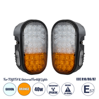 GloboStar® 85455 E57 Mark Σετ 2 x Φανάρια για TOYOTA & UNIVERSAL FORKLIFT Βασικού Φωτισμού για Οχήματα Περονοφόρα - Κλάρκ με Φλας LED 40W DC 10-80V Αδιάβροχα IP6K9K Πορτοκαλί & Ψυχρό Λευκό 6000K  Μ20 x Π8 x Υ12cm GloboStar® 85455 E57 Mark Σετ 2 x Φανάρια για TOYOTA & UNIVERSAL FORKLIFT Βασικού Φωτισμού για Οχήματα Περονοφόρα - Κλάρκ με Φλας LED 40W DC 10-80V Αδιάβροχα IP6K9K Πορτοκαλί & Ψυχρό Λευκό 6000K  Μ20 x Π8 x Υ12cm