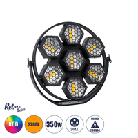 GloboStar® 51195 HALO HEXA Επαγγελματικό Φωτιστικό Ειδικών Εφέ DIGITAL MATRIX PIXEL & Blinder - 7 x 50W LED COB Chips Ultra Gold Warm White 2200K & 168 x 0.5W LED SMD5050 Chips RGB - AC 220V-240V DMX512 Display on Body - Μαύρο - Μ50 x Π10.5 x Υ47cm GloboStar® 51195 HALO HEXA Επαγγελματικό Φωτιστικό Ειδικών Εφέ DIGITAL MATRIX PIXEL & Blinder - 7 x 50W LED COB Chips Ultra Gold Warm White 2200K & 168 x 0.5W LED SMD5050 Chips RGB - AC 220V-240V DMX512 Display on Body - Μαύρο - Μ50 x Π10.5 x Υ47cm