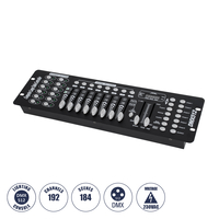 GloboStar® 73493 DMX 192 Channel Fader Console - Κονσόλα Φωτισμού 192 Καναλιών DMX AC 100-240V - IP20 Μ48 x Π13.5 x Υ7cm - 2 Χρόνια Εγγύηση
