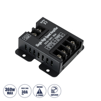 GloboStar® 73396 DC Power & Signal High Speed Amplifier Ενισχυτής Ισχύος & Σήματος Υψηλών Ταχυτήτων 1 Καναλιού DC 5-24V 1 x 30A 360W - Max 30A 360W - IP20 - Single Color - Μ6.3 x Π6.7 x Υ2cm - 2 Χρόνια Εγγύηση GloboStar® 73396 DC Power & Signal High Speed Amplifier Ενισχυτής Ισχύος & Σήματος Υψηλών Ταχυτήτων 1 Καναλιού DC 5-24V 1 x 30A 360W - Max 30A 360W - IP20 - Single Color - Μ6.3 x Π6.7 x Υ2cm - 2 Χρόνια Εγγύηση