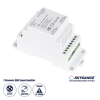 GloboStar® 73137 DA SKYDANCE DC DMX512 Signal Amplifier Din Rail Ράγας 2 Καναλιών DC 12-48V - IP20  Μ11.5 x Π5 x Υ6.5cm - 5 Χρόνια Εγγύηση GloboStar® 73137 DA SKYDANCE DC DMX512 Signal Amplifier Din Rail Ράγας 2 Καναλιών DC 12-48V - IP20  Μ11.5 x Π5 x Υ6.5cm - 5 Χρόνια Εγγύηση