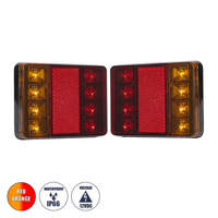 GloboStar® 79931 Ζευγάρι Universal Φανάρια για Τρέιλερ LED - DC 12V - Κόκκινο - Πορτοκαλί - Αδιάβροχα IP66 - Μ12 x Π9.5 x Υ2cm - 2 Χρόνια Εγγύηση GloboStar® 79931 Ζευγάρι Universal Φανάρια για Τρέιλερ LED - DC 12V - Κόκκινο - Πορτοκαλί - Αδιάβροχα IP66 - Μ12 x Π9.5 x Υ2cm - 2 Χρόνια Εγγύηση