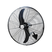 ΑΝΕΜΙΣΤΗΡΑΣ ΒΙΟΜΗΧΑΝΙΚΟΣ ΜΕΤΑΛΛΙΚΟΣ ΤΟΙΧΟΥ ΜΑΥΡΟΣ ΜΕ ΚΟΝΤΡΟΛ Φ66 180W