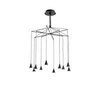 ΦΩΤΙΣΤΙΚΟ ΚΡΕΜΑΣΤΟ LED 50W 3000K Φ800X1200mm ΜΑΥΡΟ ARTE ILLUMINA CAMPANELLE