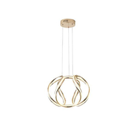 ΦΩΤΙΣΤΙΚΟ ΚΡΕΜΑΣΤΟ ΑΛΟΥΜΙΝΙO LED 38W 3000Κ 430X310mm ΧΡΥΣΟ ARTE ILLUMINA ORBIT