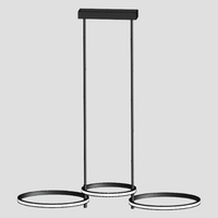 ΦΩΤΙΣΤΙΚΟ ΚΡΕΜΑΣΤΟ 3ΦΩΤΟ LED 34W 700X280X250 ΜΑΥΡΟ ARTE ILLUMINA