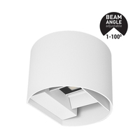 ΑΠΛΙΚΑ ΤΟΙΧΟΥ ΑΛΟΥΜΙΝΙΟΥ ΛΕΥΚΗ 10W 3CCT 135X120X100mm ME GLASS DIFUSER ARTE ILLUMINA