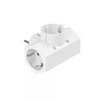 Αντάπτορας σούκο μαύρος σταυρός με 3 πρίζες / 040016