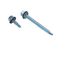 Τρυπανόβιδα με γαλβανιζέ κεφάλι εξάγωνο ροδέλα και λάστιχο 100τεμ. Νο6,3x120mm. Ποσότητα κιβωτίου 4 x 100 / 46863120-100