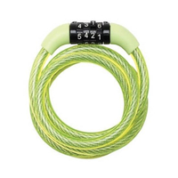 Συρματόσχοινο ποδηλάτου με συνδυασμό
• Ατσάλινο συρματόσχοινο, ασφαλές και εύκαμπτο.
• Κάλυμμα από βινύλιο για προστασία του ποδηλάτου
από γρατζουνιές και διάβρωση
• Με 4ψήφιο συνδυασμό για ευκολία στη χρήση χωρίς κλειδιά
• Τυλίγεται εύκολα για καλύτερη αποθήκευση και μεταφορά / 8143E