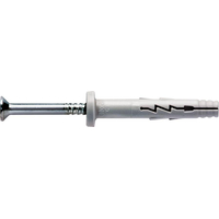 Βύσμα πλαστικό με μακριά βίδα και ίσιο κεφάλι 100τεμ. Νο6x32mm / 93014