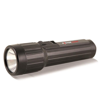 Φακός πλαστικός μαύρος με 1 led. Παίρνει 2 μπαταρίες D. / DL201