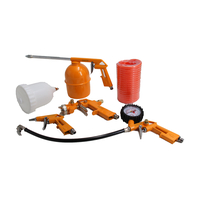 Σετ 5τμχ. Εργαλεία Αέρος Πιστόλι αέρος, Σπιράλ αέρος, Πετρελιέρα, Πιστόλι βαφής & Αερόμετρο ελαστικών / CF-SPY05