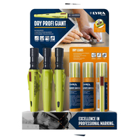 Σετ 21τεμ. μηχανικά μολύβια (12τεμ. L4474102) μακριά με πλακέ μύτη και μύτες ανταλλακτικές μάυρες ( 9TEM. L4479102) / L4477101